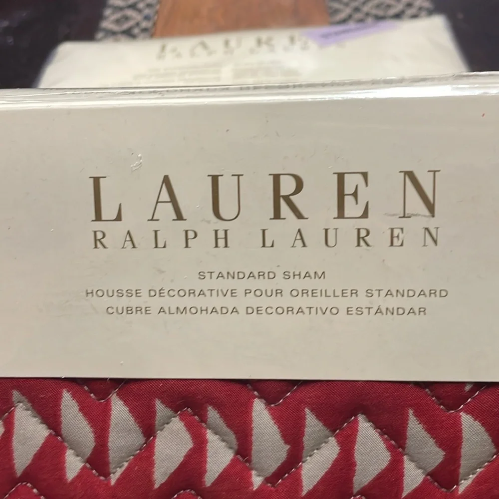 NIP RALPH LAUREN Heritage Balti Brown Multi Quilted STANDARD Sham Set of (2)